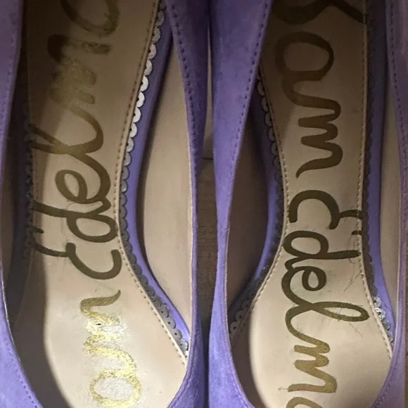 Sam Edelman Lavender Suede Pointed-Toe Stiletto Pumps - Picture 16 of 16